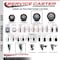 Service Caster 4'' Maroon Poly Wheel Swivel 1-3/8'' Expanding Stem Caster SCC-EX20S414-PPUB-MRN-138 - alternate 4